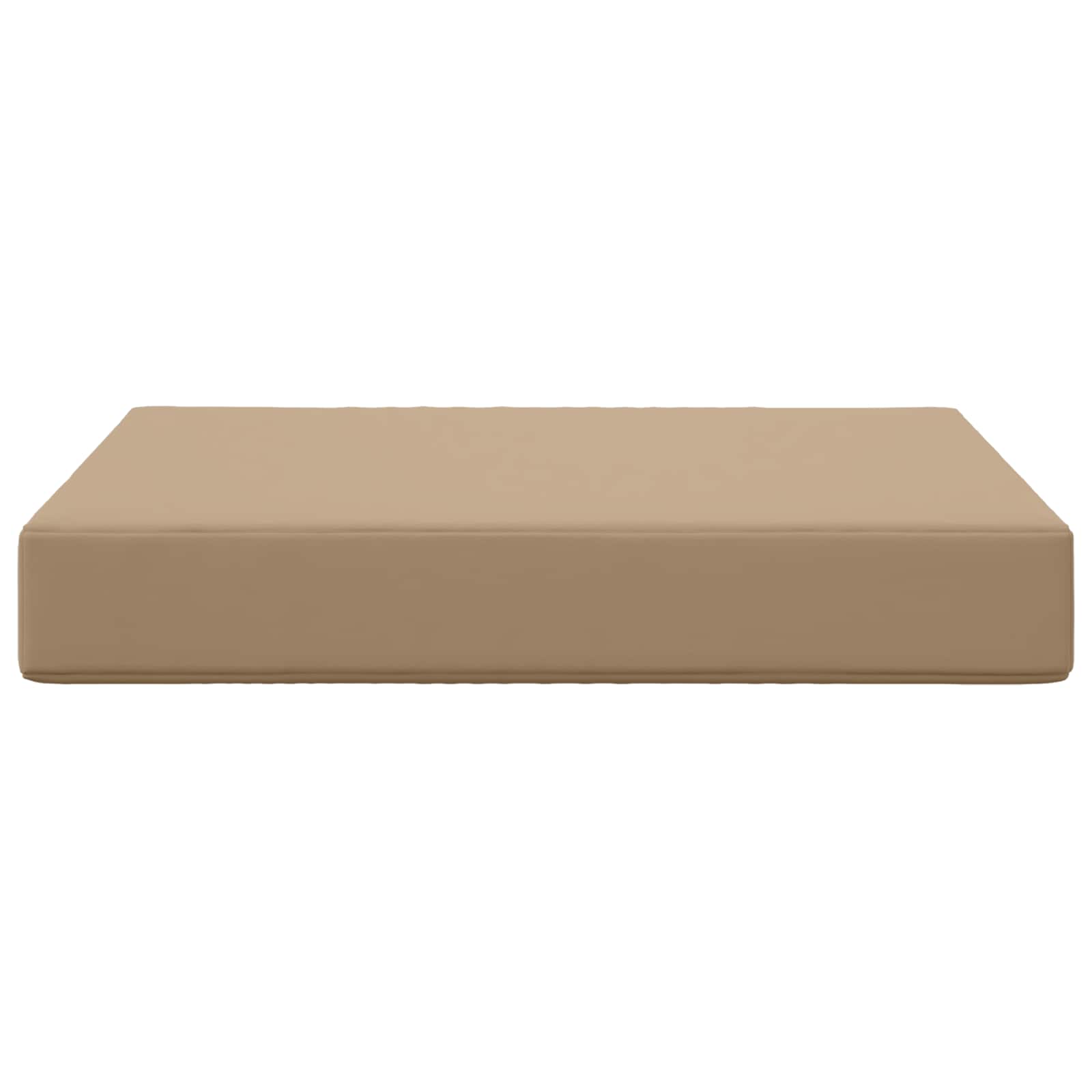 Sofakissen für draußen Taupe 60 x 60 x 8 cm Polyester