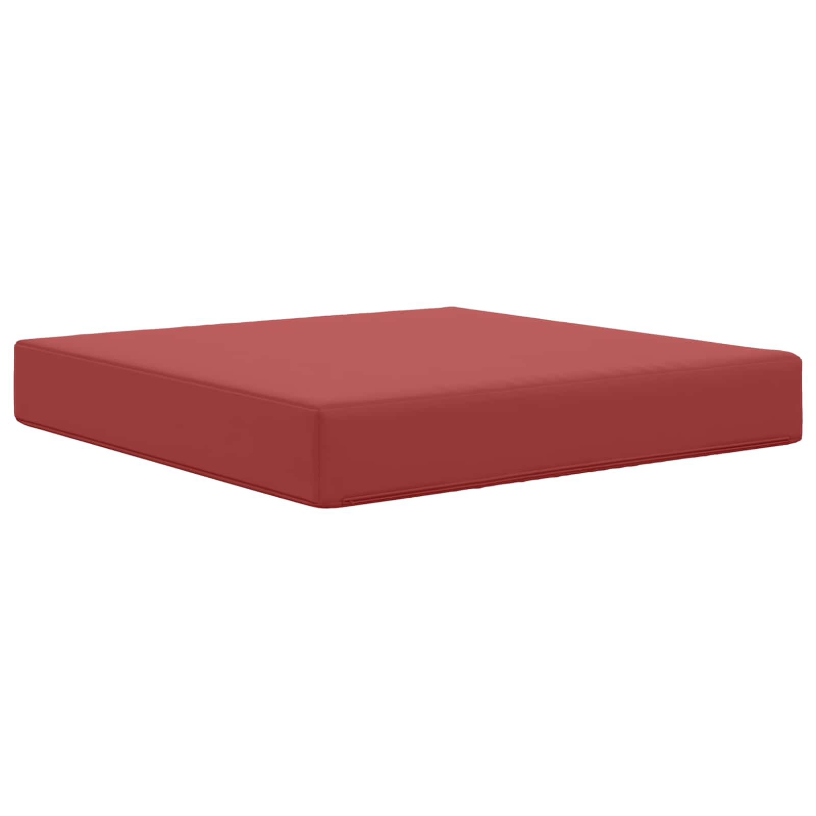 Sofakissen für draußen Weinrot 60 x 60 x 8 cm Polyester