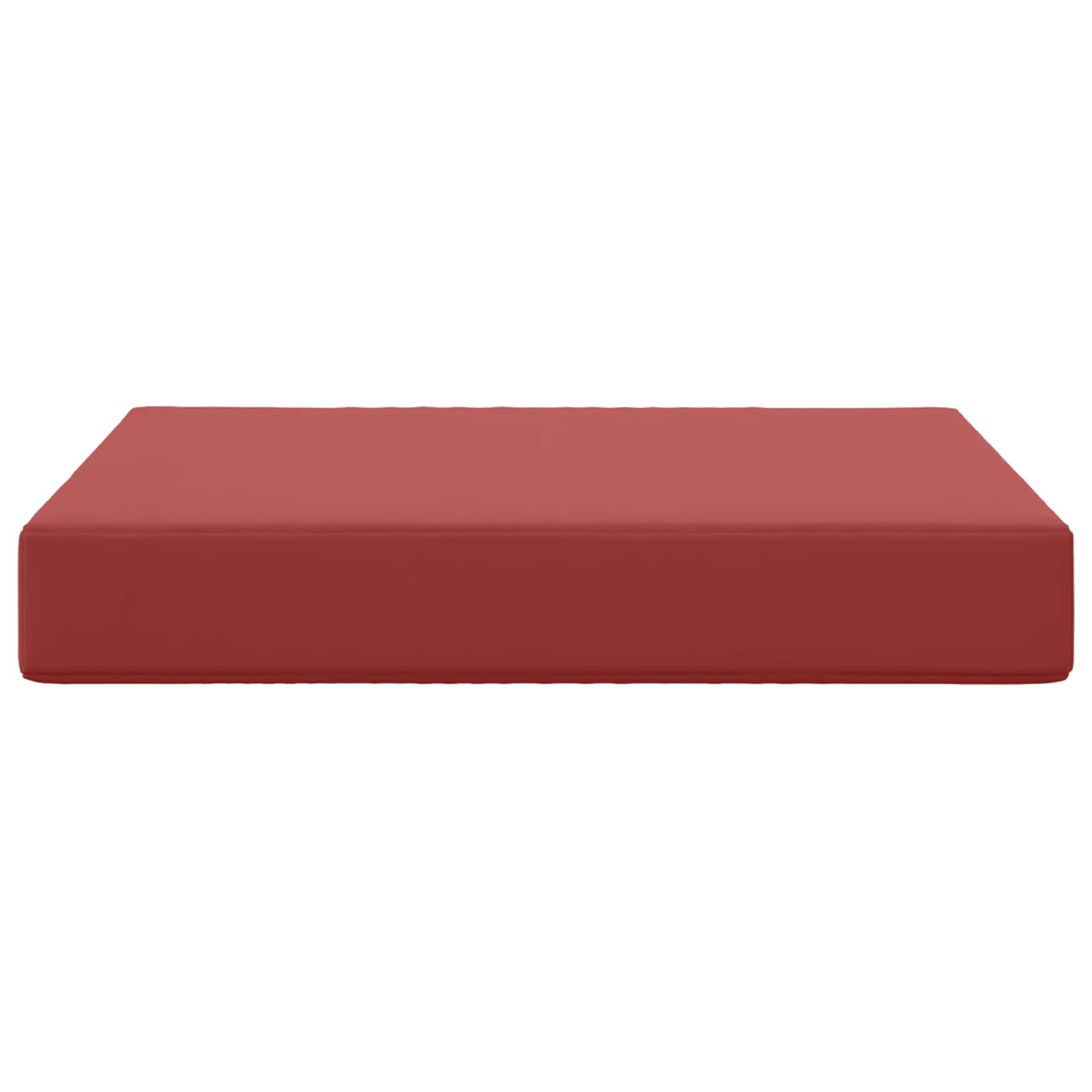 Sofakissen für draußen Weinrot 60 x 60 x 8 cm Polyester