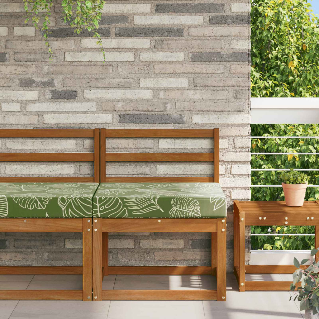 Sofakissen für draußen Blattdesign 60 x 60 x 8 cm Polyester