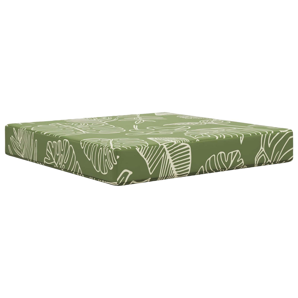 Sofakissen für draußen Blattdesign 60 x 60 x 8 cm Polyester