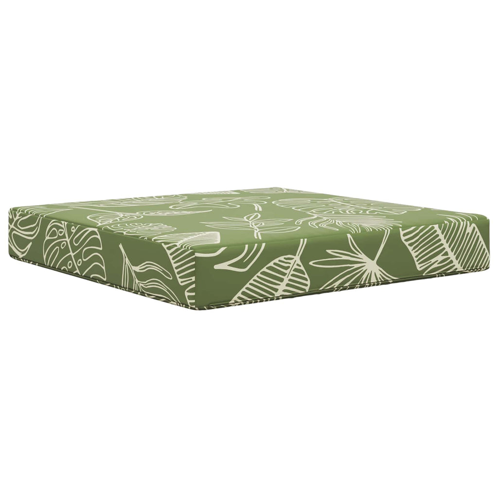 Sofakissen für draußen Blattdesign 60 x 60 x 8 cm Polyester