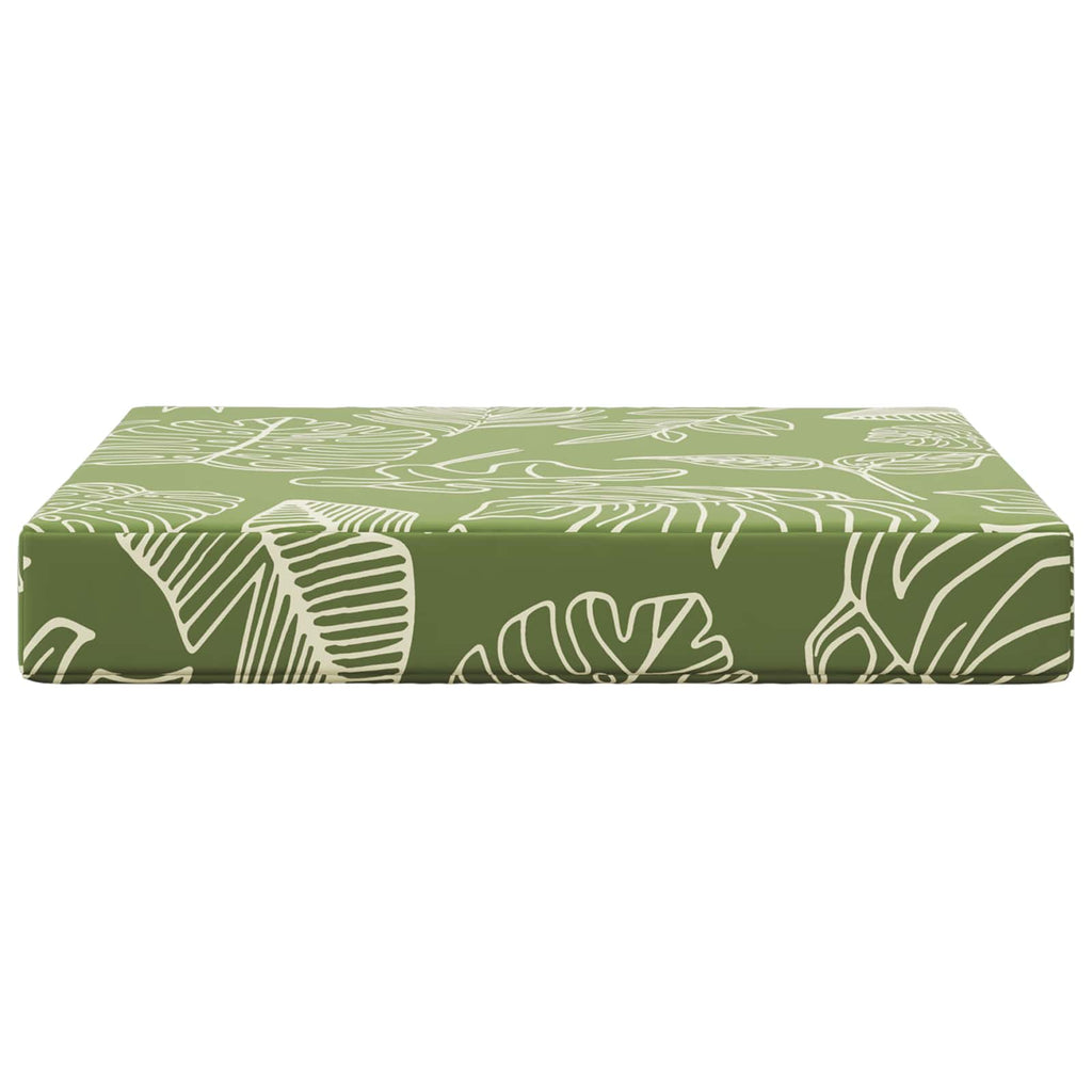 Sofakissen für draußen Blattdesign 60 x 60 x 8 cm Polyester