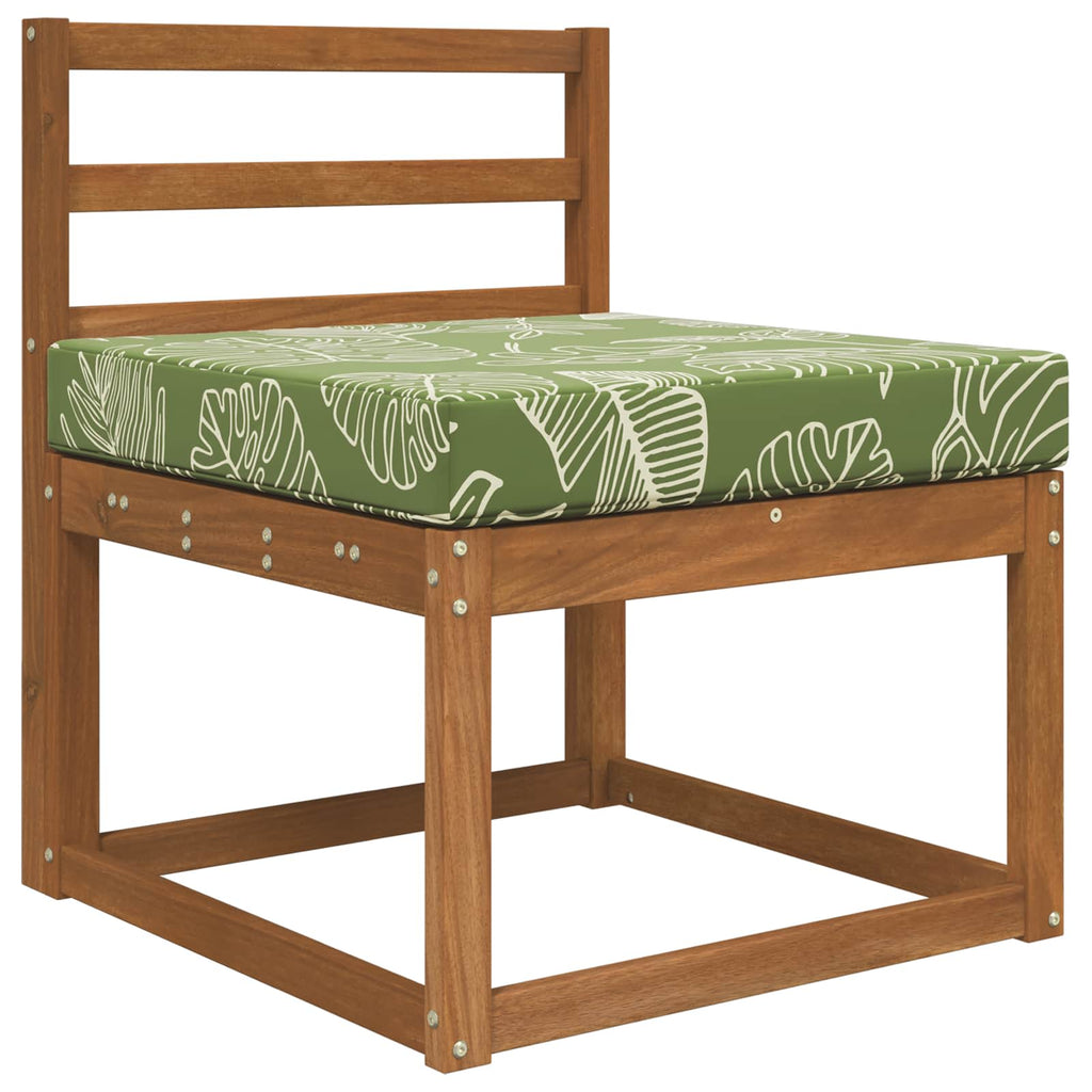 Sofakissen für draußen Blattdesign 60 x 60 x 8 cm Polyester