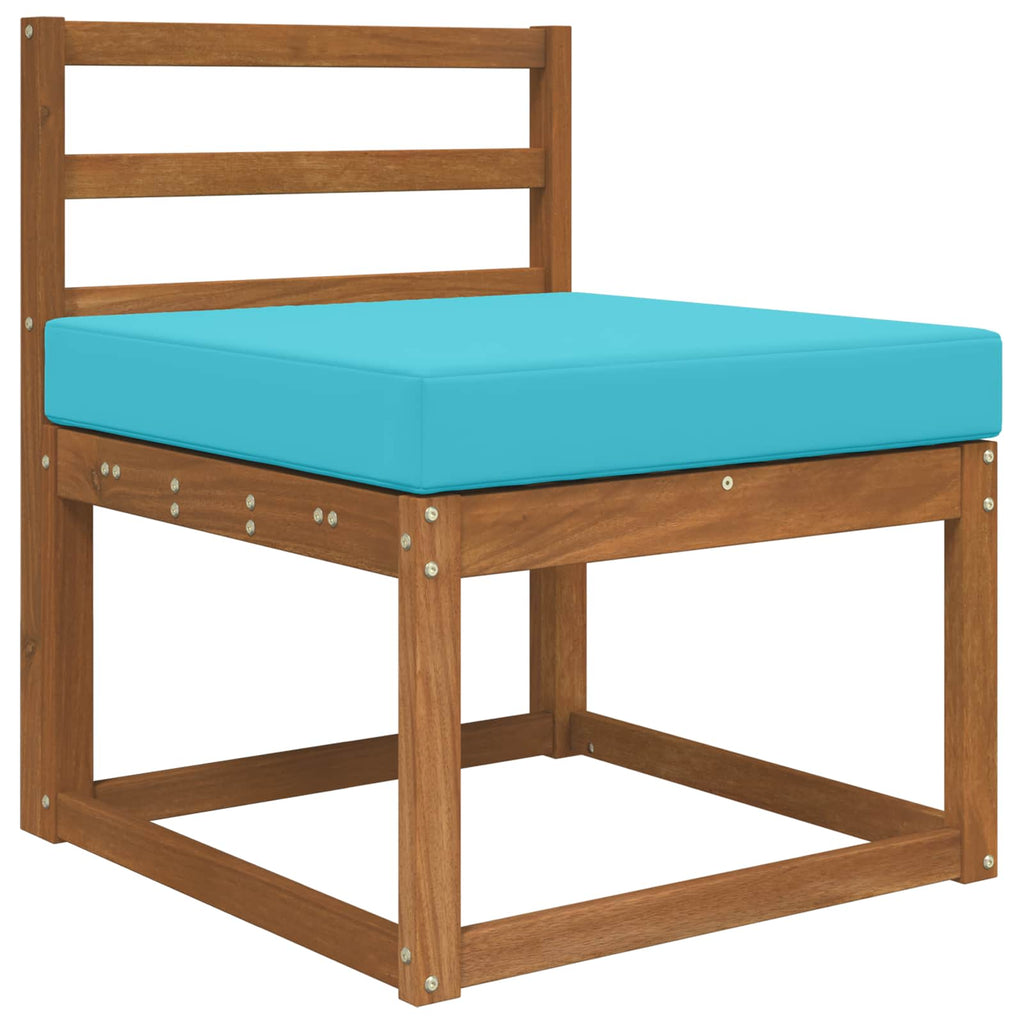 Sofakissen für draußen Türkis 60 x 60 x 8 cm Polyester