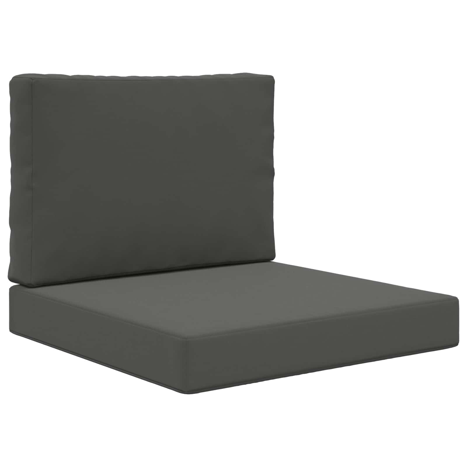 Sofakissen für draußen 2 pcs Anthrazit Polyester