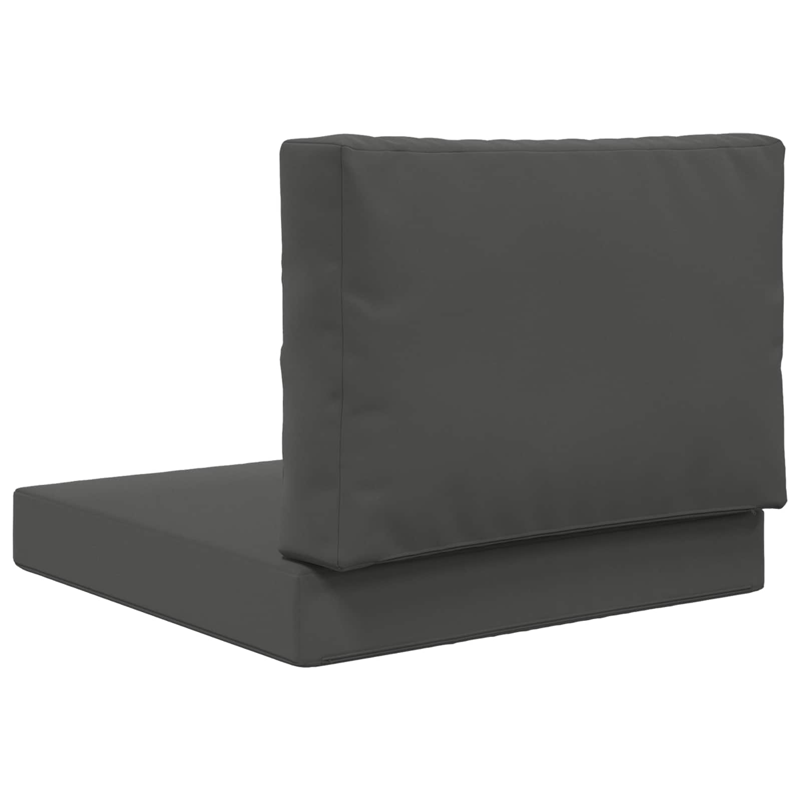 Sofakissen für draußen 2 pcs Anthrazit Polyester