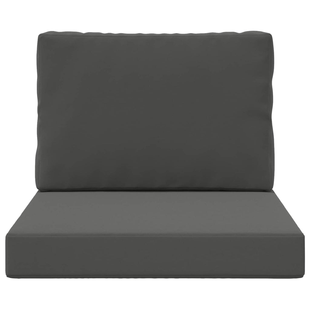 Sofakissen für draußen 2 pcs Anthrazit Polyester
