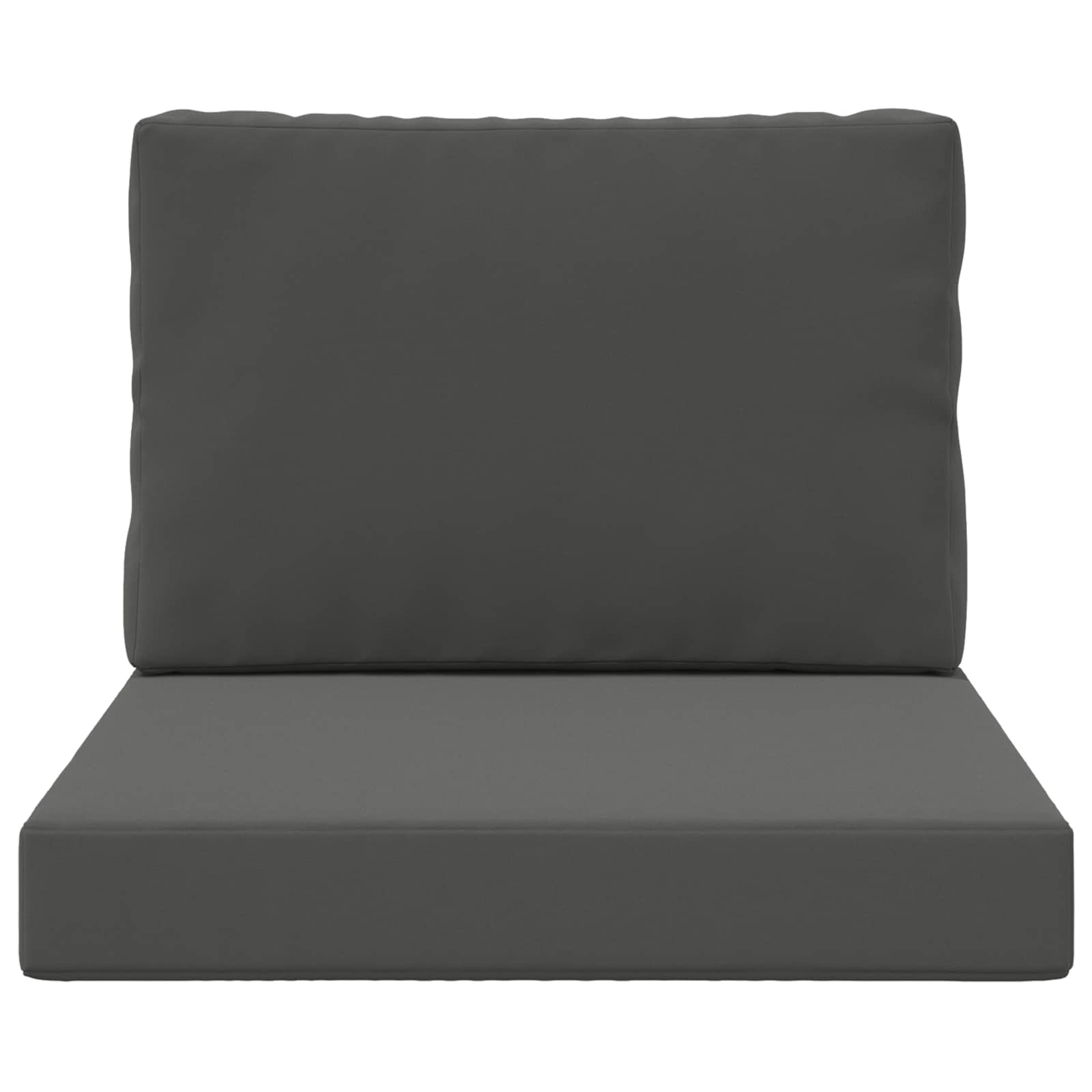 Sofakissen für draußen 2 pcs Anthrazit Polyester