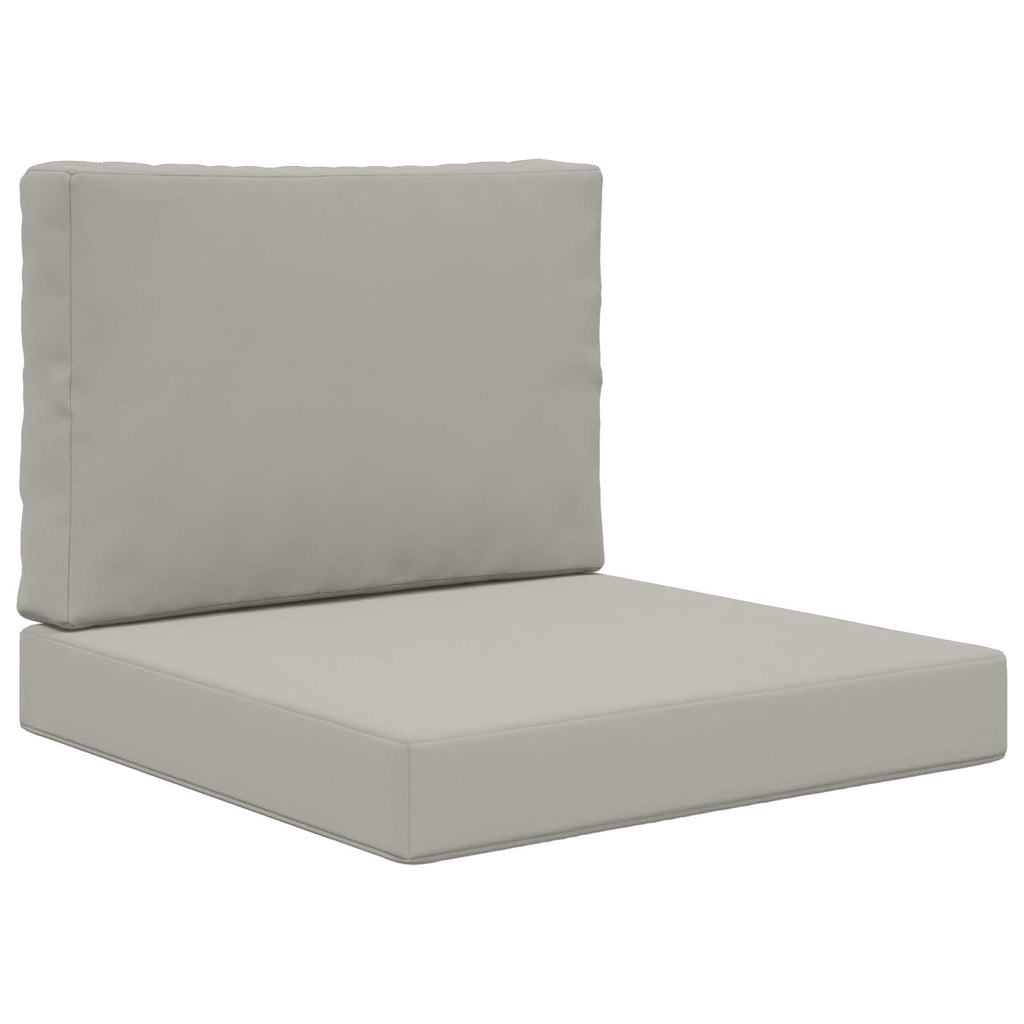 Sofakissen für draußen 2 pcs Grau Polyester