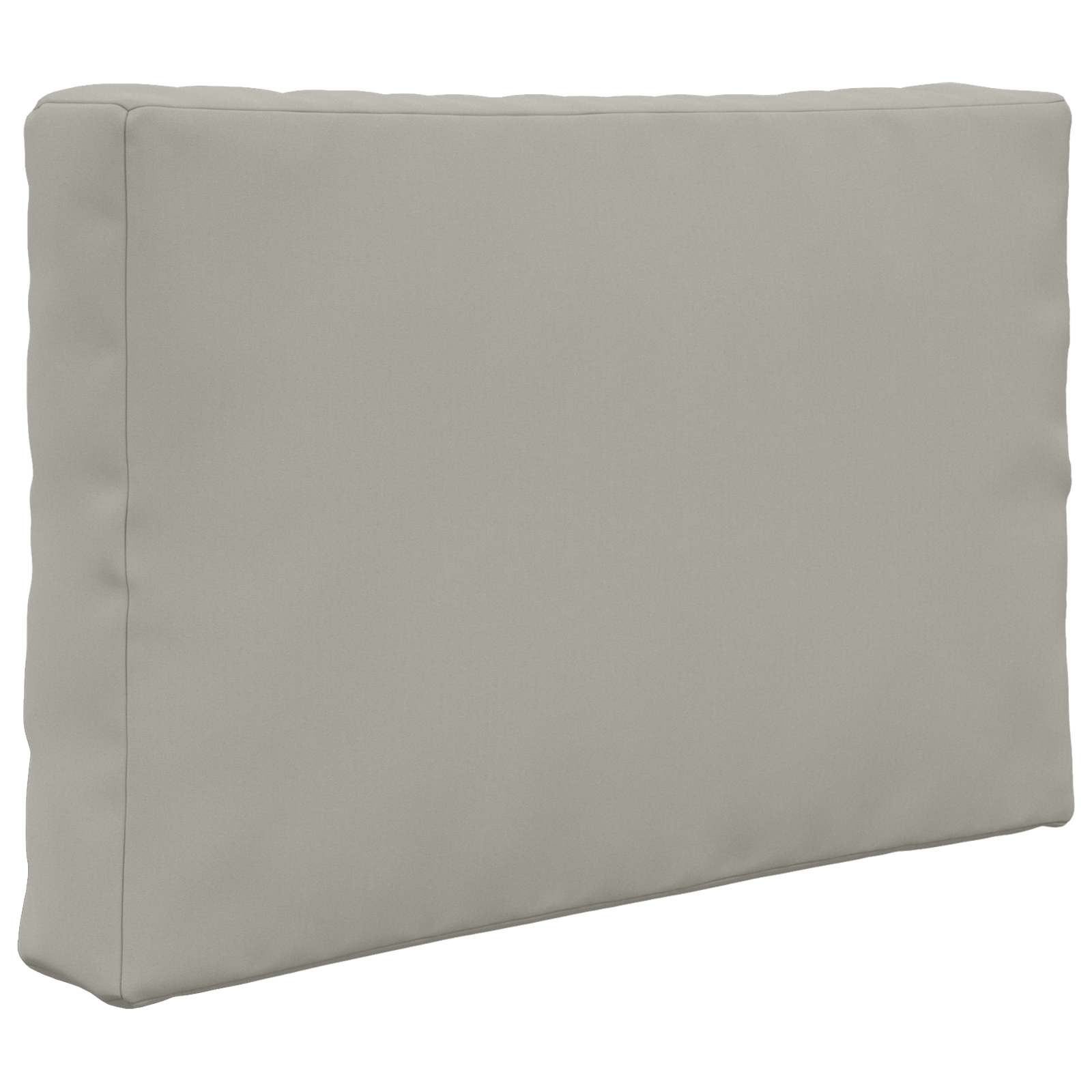 Sofakissen für draußen 2 pcs Grau Polyester
