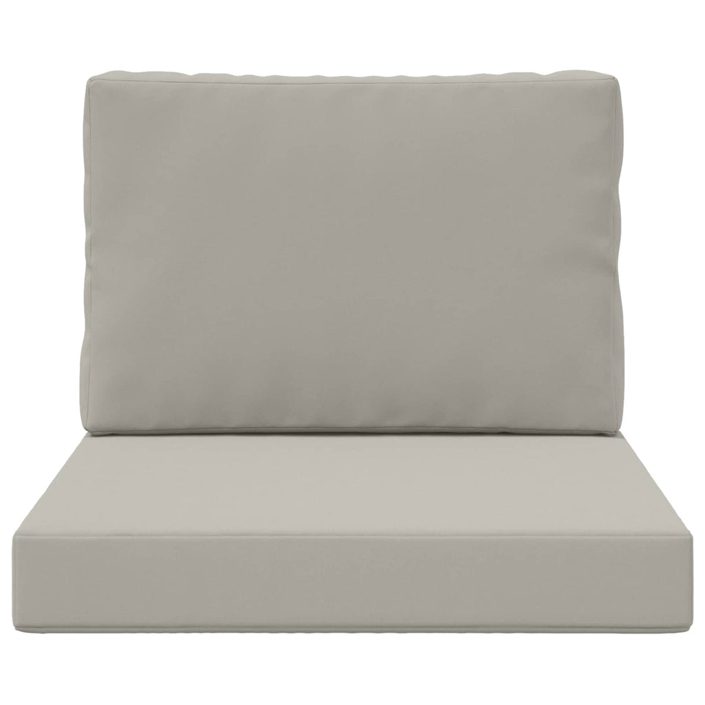 Sofakissen für draußen 2 pcs Grau Polyester
