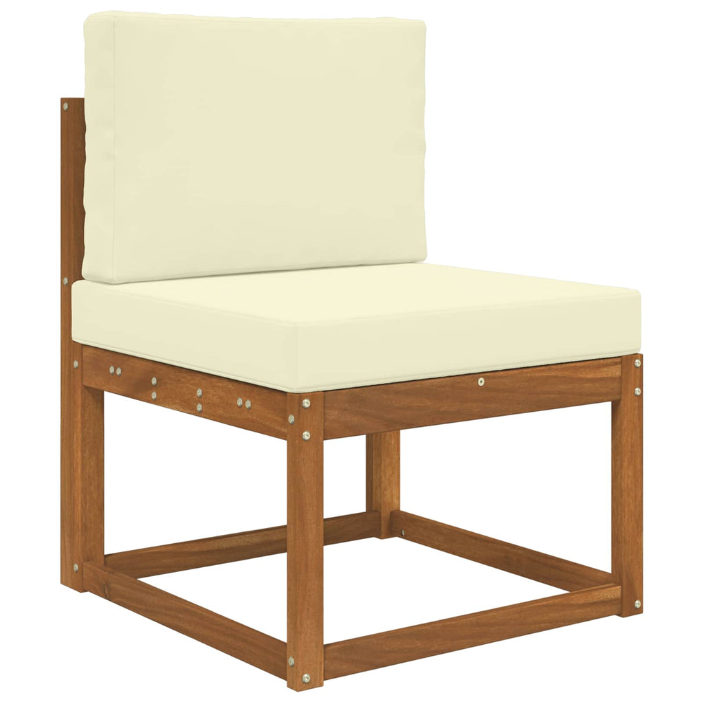 Sofakissen für draußen 2 pcs Creme Polyester