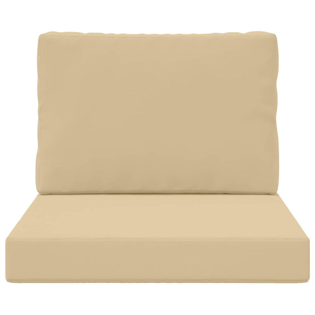 Sofakissen für draußen 2 pcs Beige Polyester