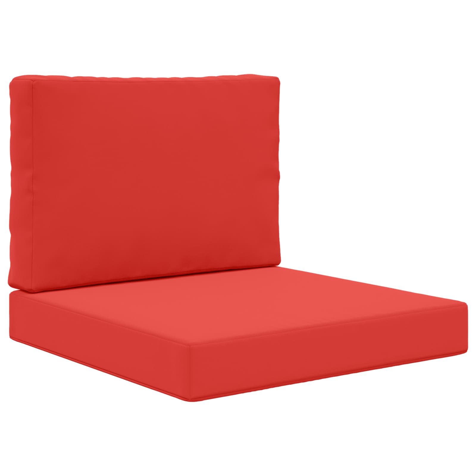 Sofakissen für draußen 2 pcs Rot Polyester