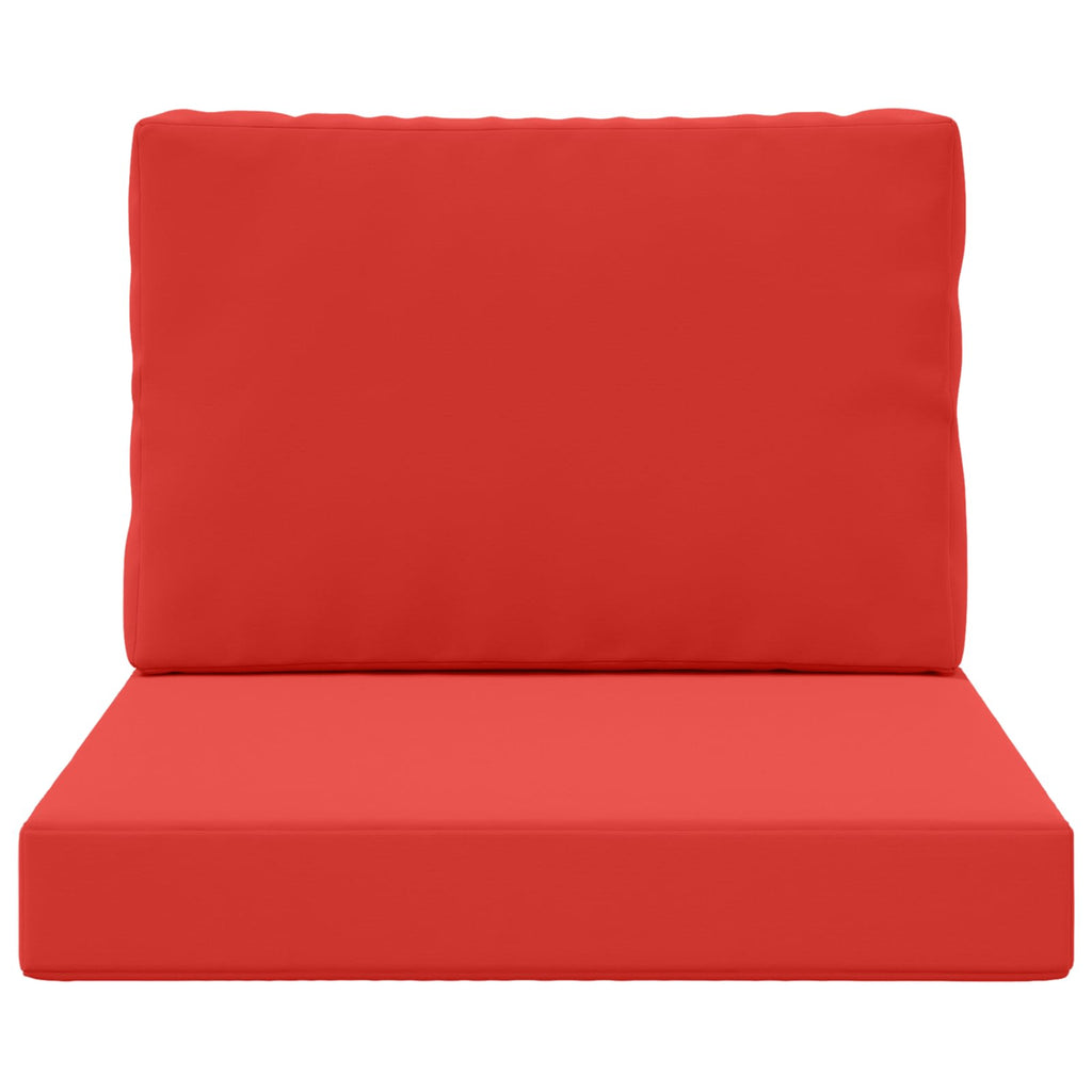 Sofakissen für draußen 2 pcs Rot Polyester