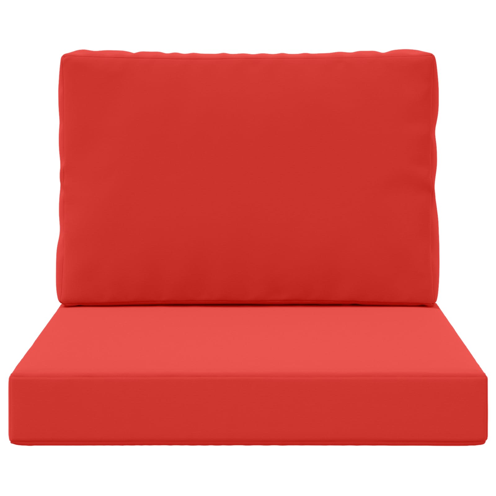 Sofakissen für draußen 2 pcs Rot Polyester