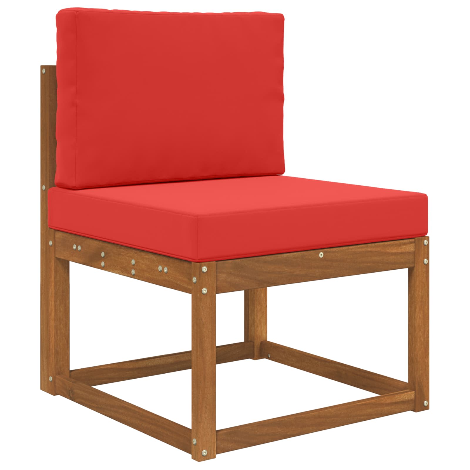 Sofakissen für draußen 2 pcs Rot Polyester