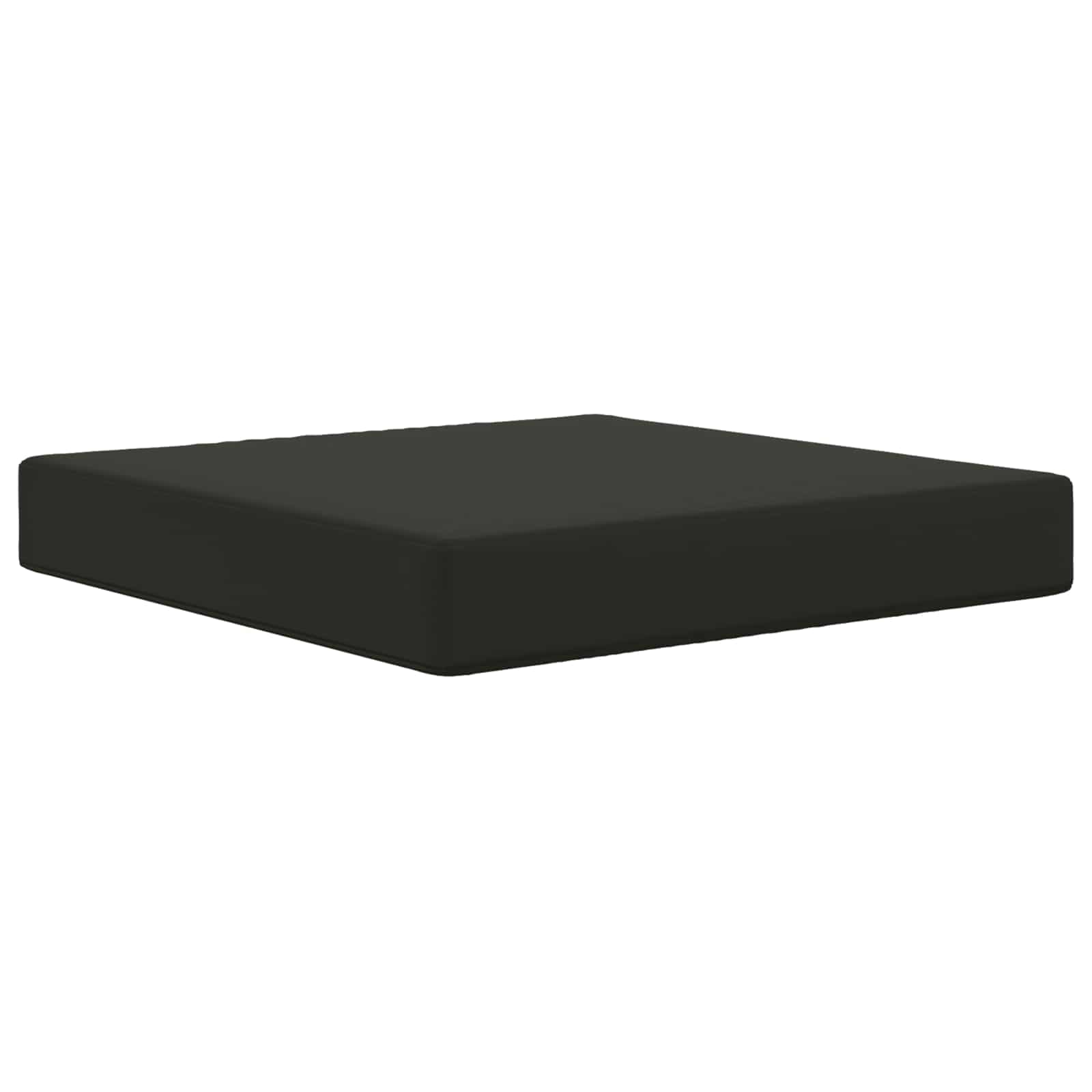 Sofakissen für draußen 2 pcs Schwarz Polyester