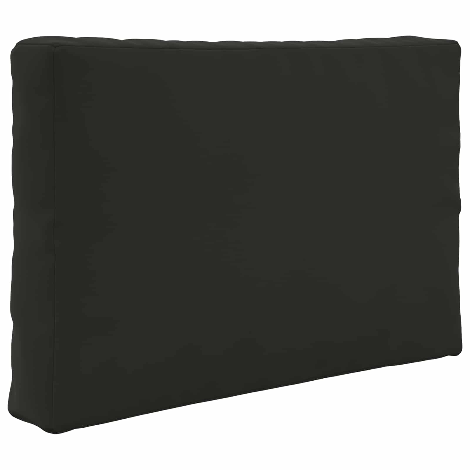 Sofakissen für draußen 2 pcs Schwarz Polyester