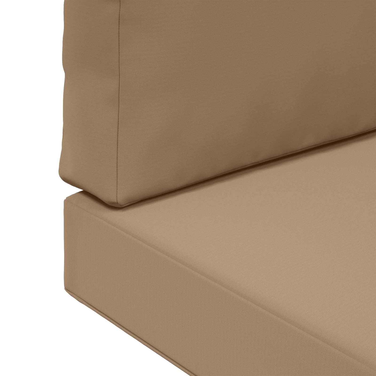 Sofakissen für draußen 2 pcs Taupe Polyester