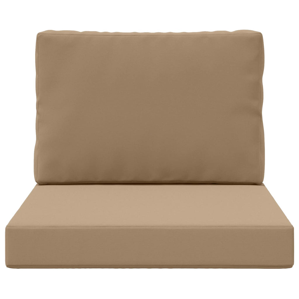 Sofakissen für draußen 2 pcs Taupe Polyester