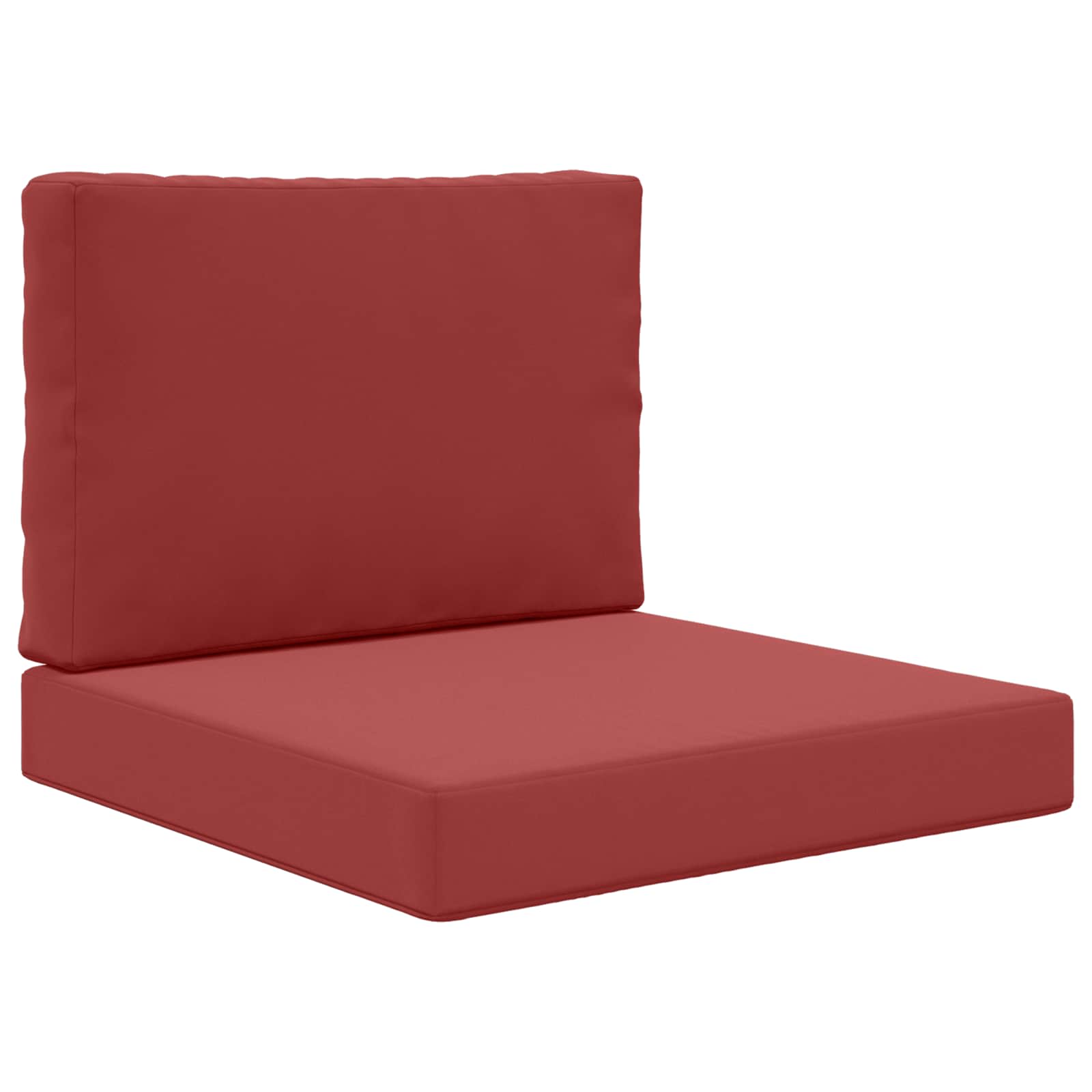 Sofakissen für draußen 2 pcs Weinrot Polyester