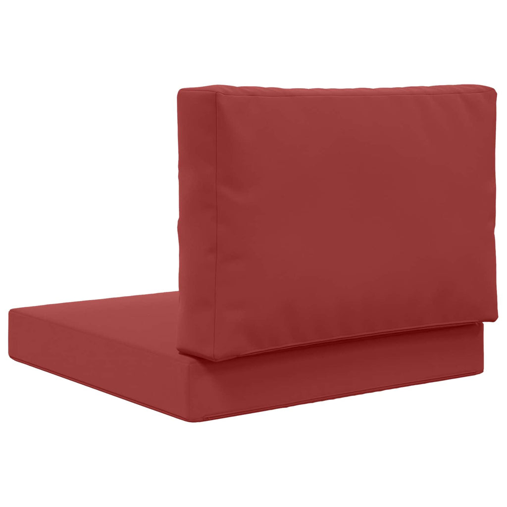 Sofakissen für draußen 2 pcs Weinrot Polyester