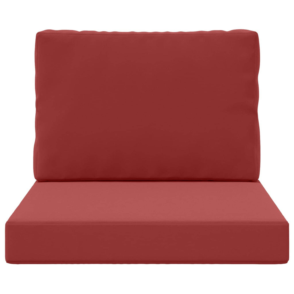 Sofakissen für draußen 2 pcs Weinrot Polyester