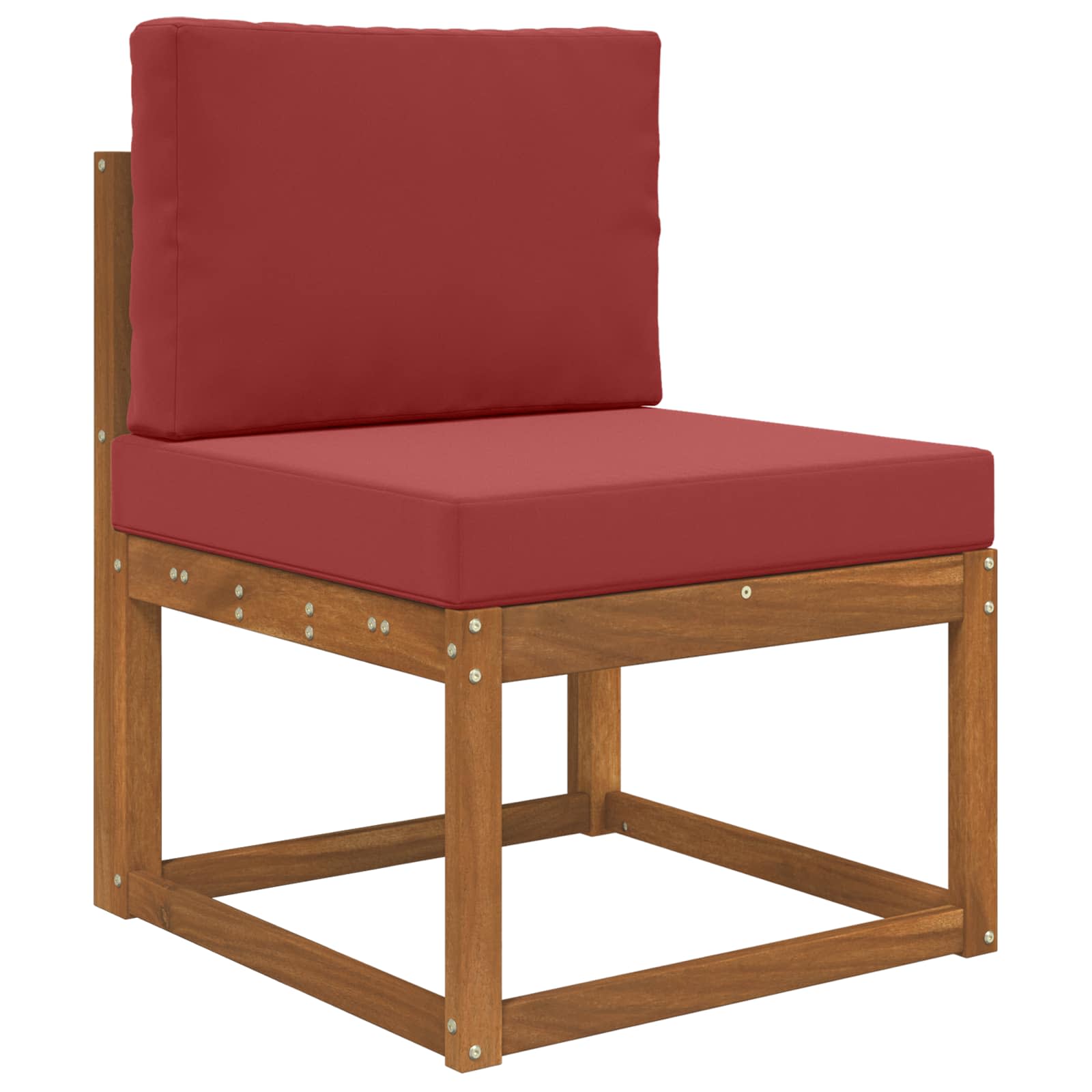 Sofakissen für draußen 2 pcs Weinrot Polyester