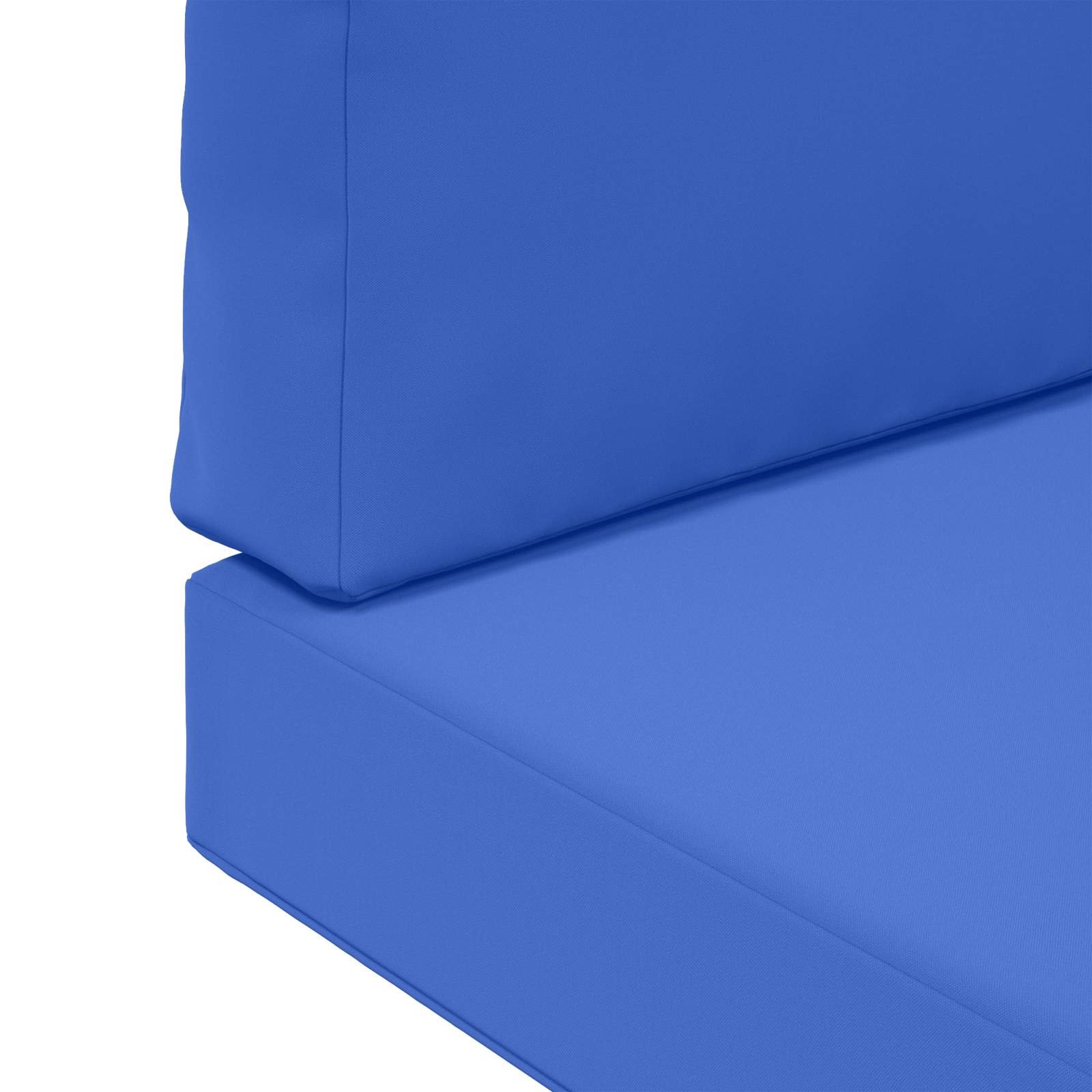 Sofakissen für draußen 2 pcs Königsblau Polyester