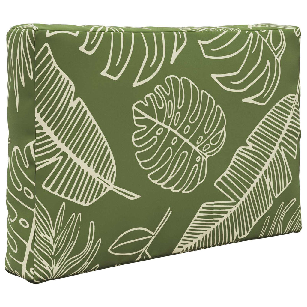 Sofakissen für draußen 2 pcs Blattdesign Polyester