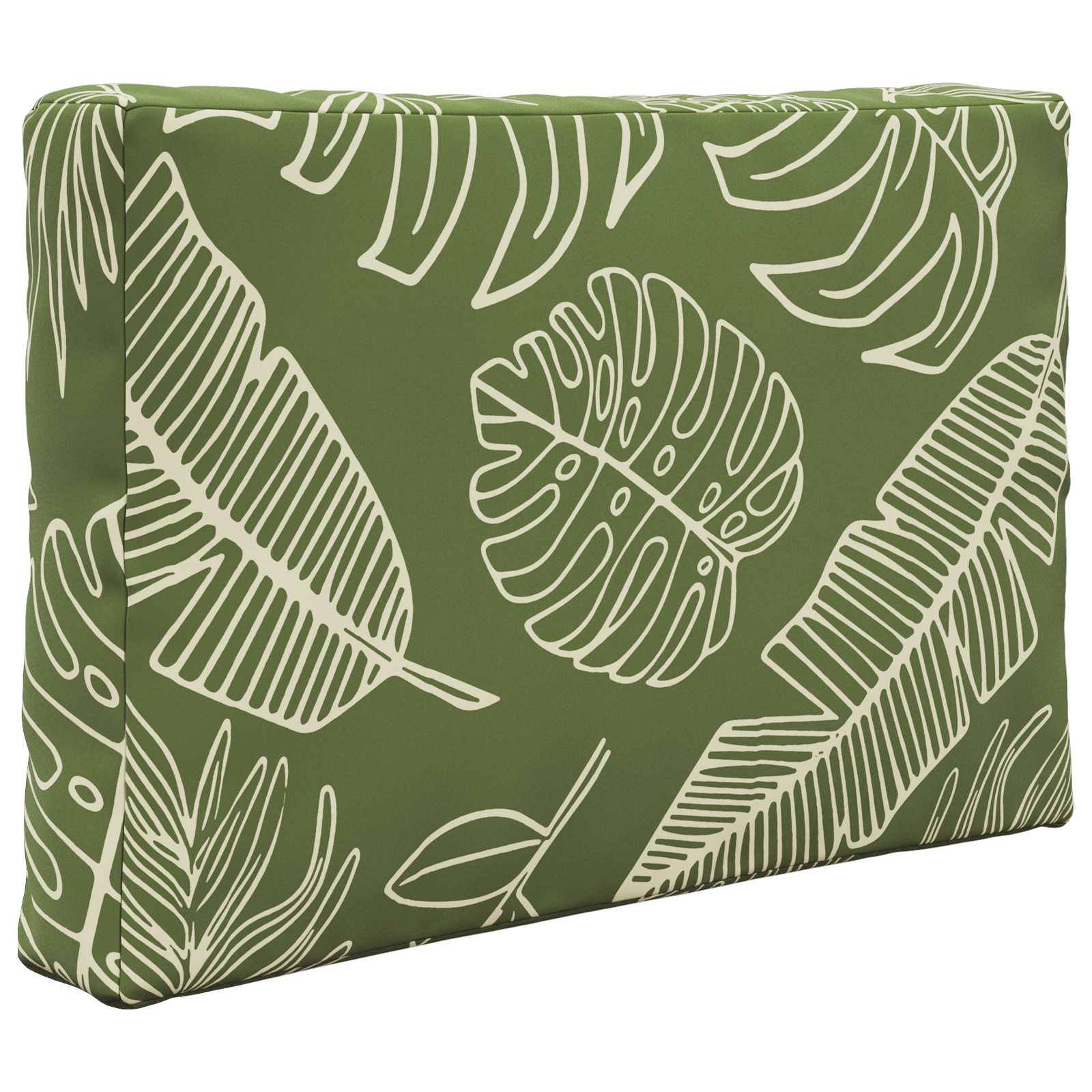 Sofakissen für draußen 2 pcs Blattdesign Polyester
