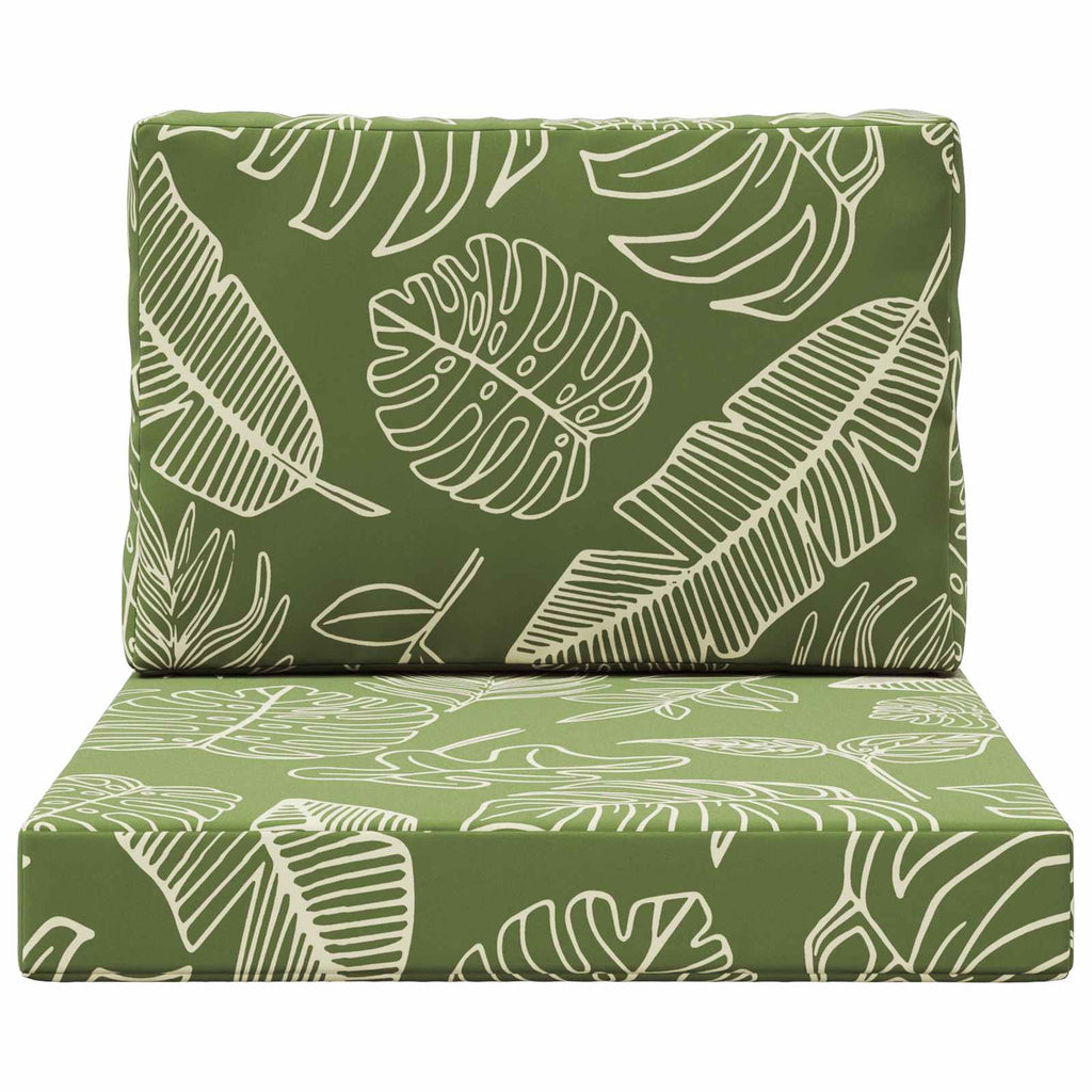 Sofakissen für draußen 2 pcs Blattdesign Polyester