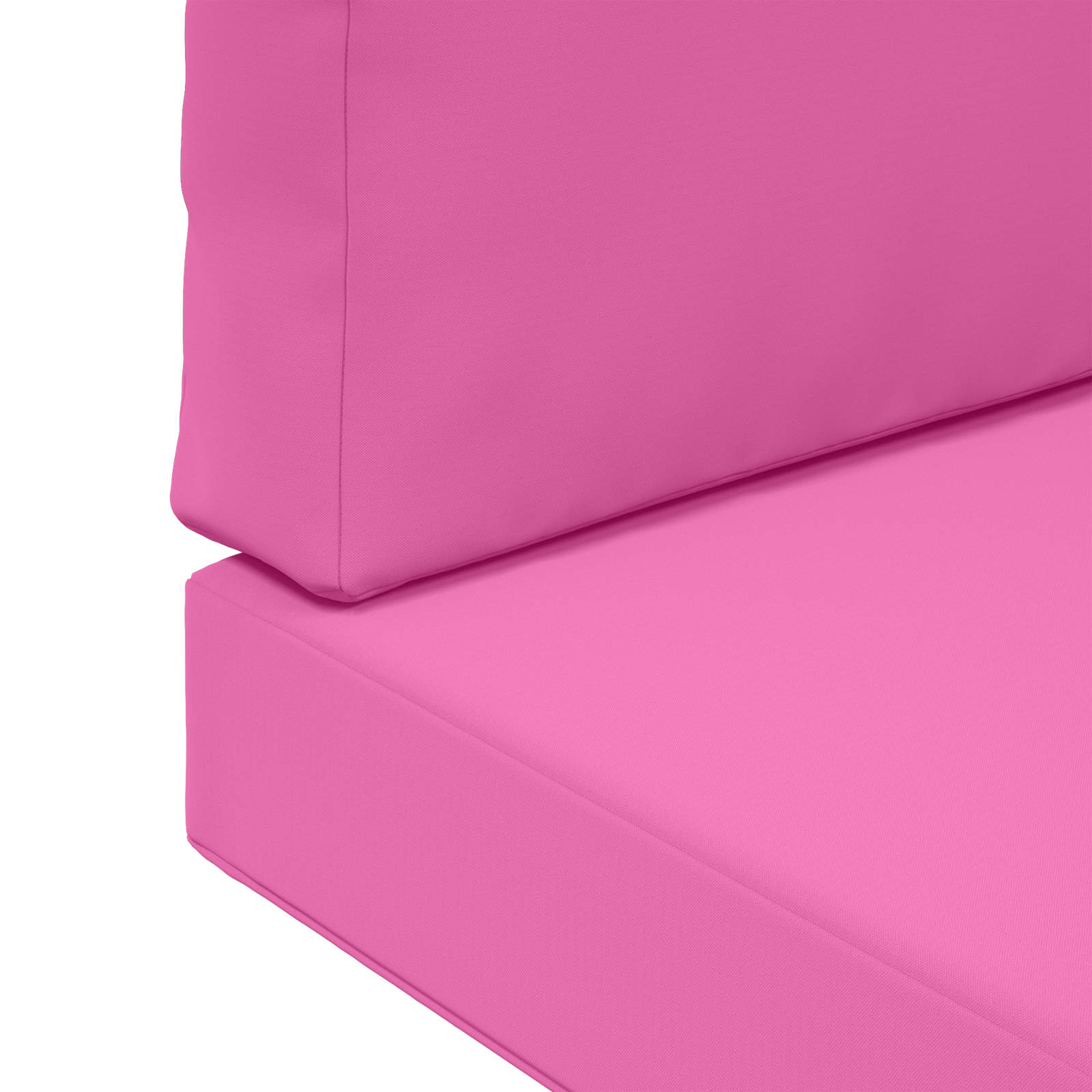 Sofakissen für draußen 2 pcs Rosa Polyester