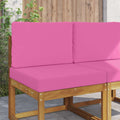 Sofakissen für draußen 2 pcs Rosa Polyester
