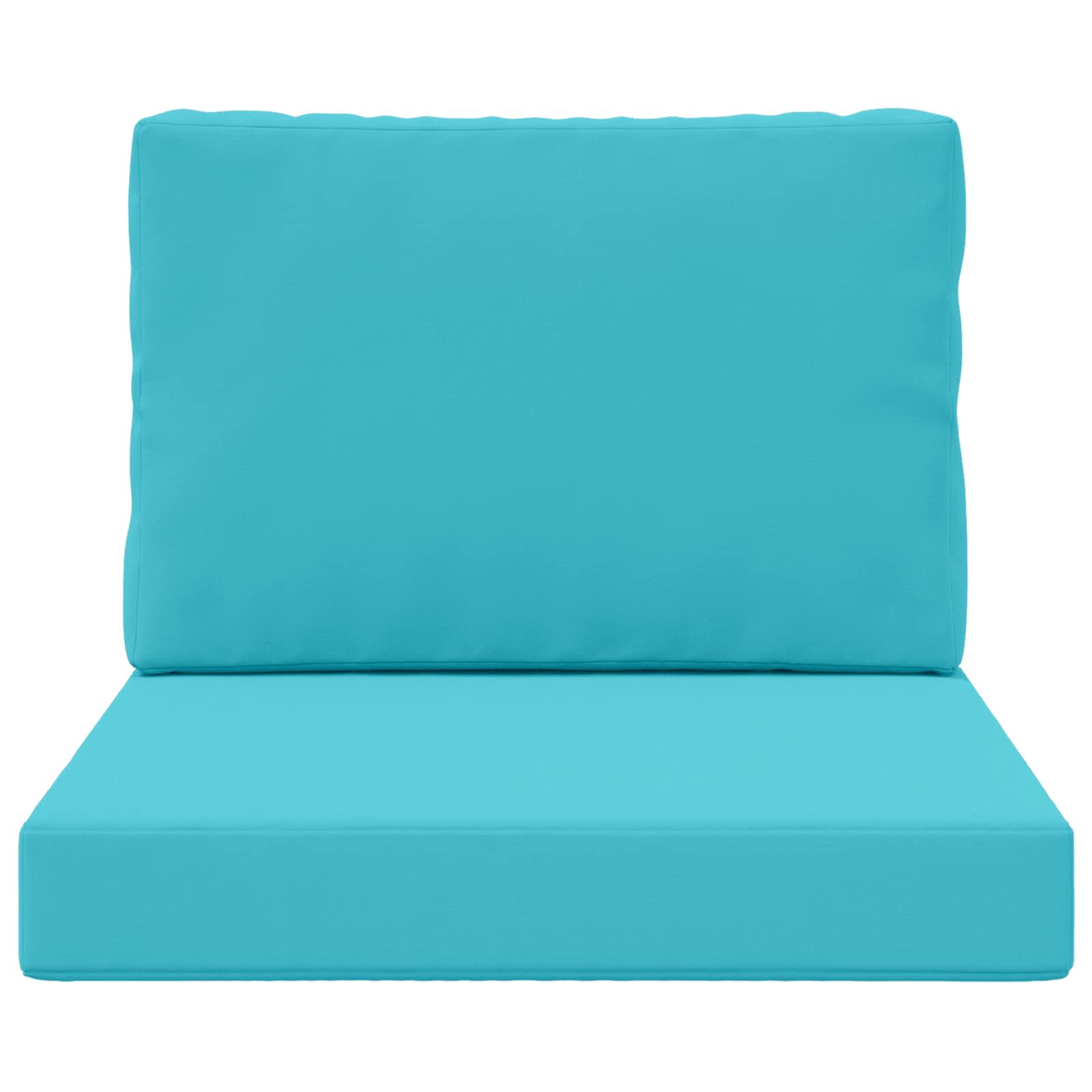 Sofakissen für draußen 2 pcs Türkis Polyester