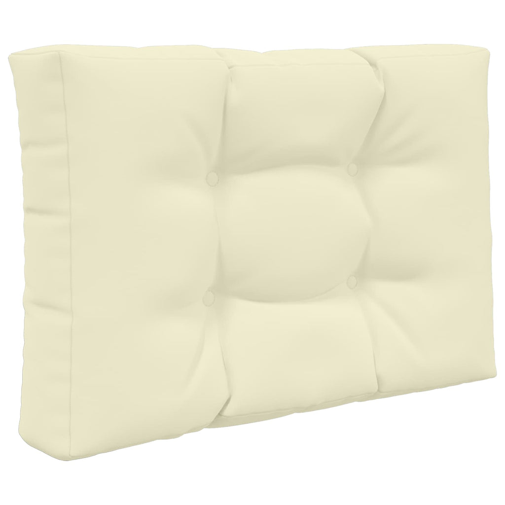 Sofakissen für draußen 2 pcs Creme Polyester