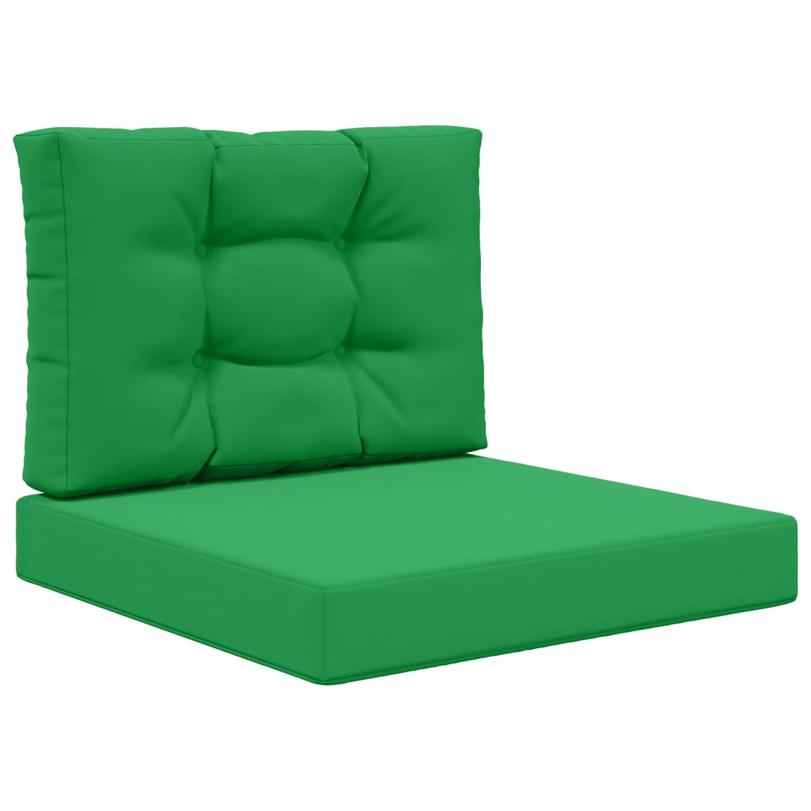 Sofakissen für draußen 2 pcs Grün Polyester