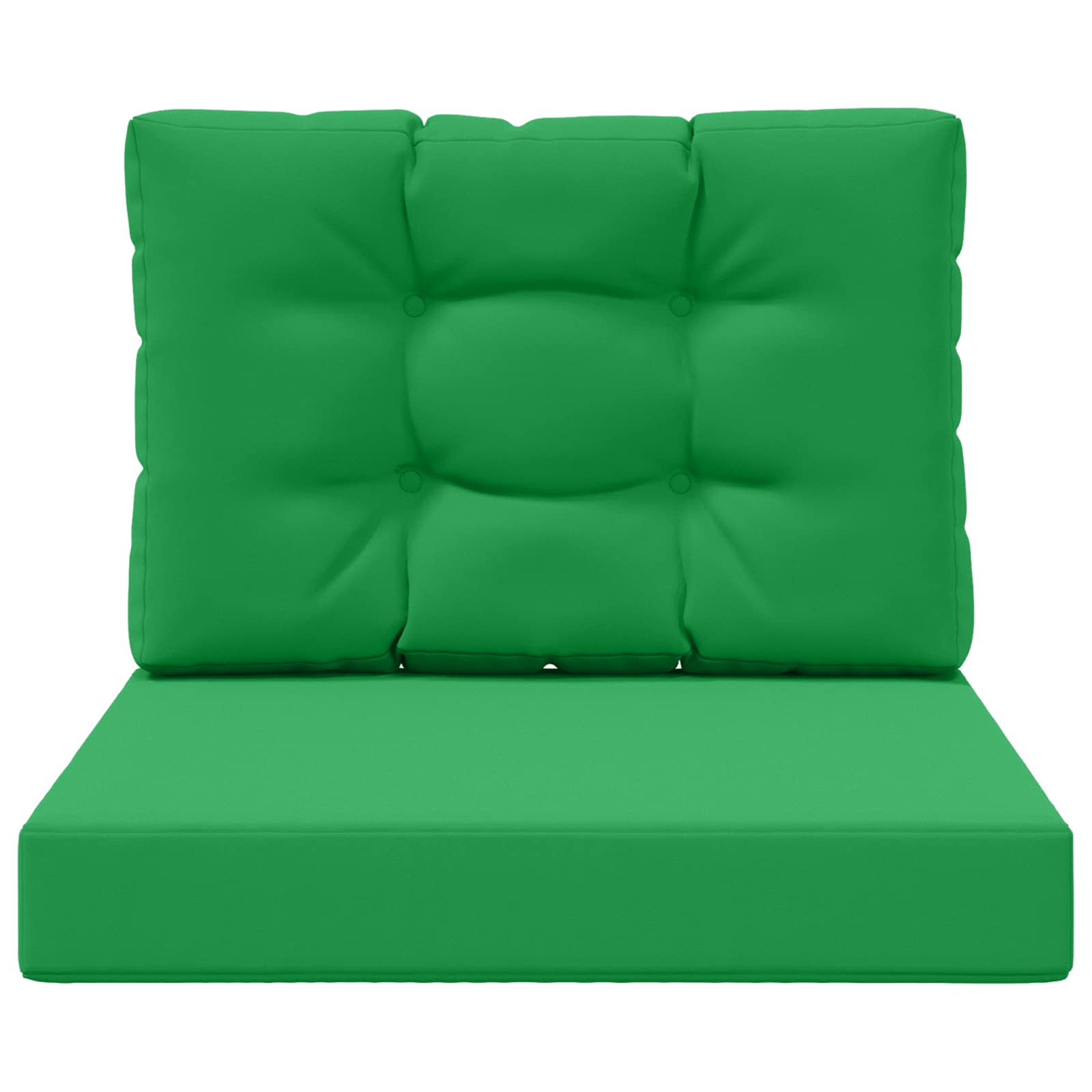 Sofakissen für draußen 2 pcs Grün Polyester