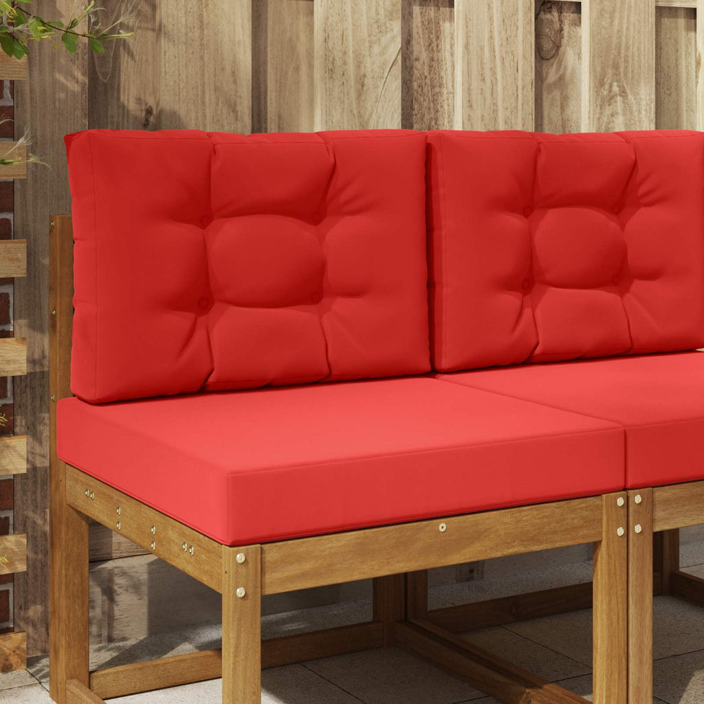 Sofakissen für draußen 2 pcs Rot Polyester