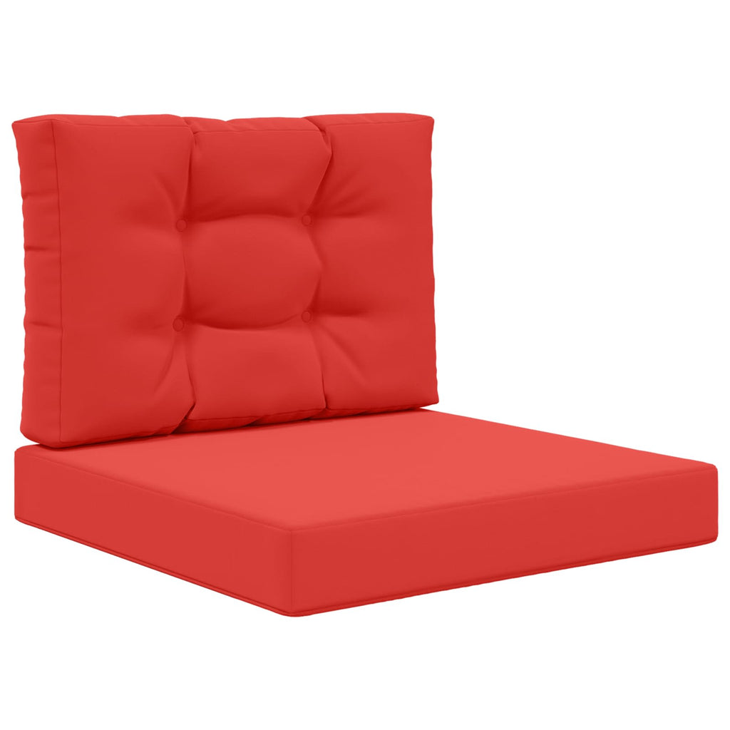 Sofakissen für draußen 2 pcs Rot Polyester