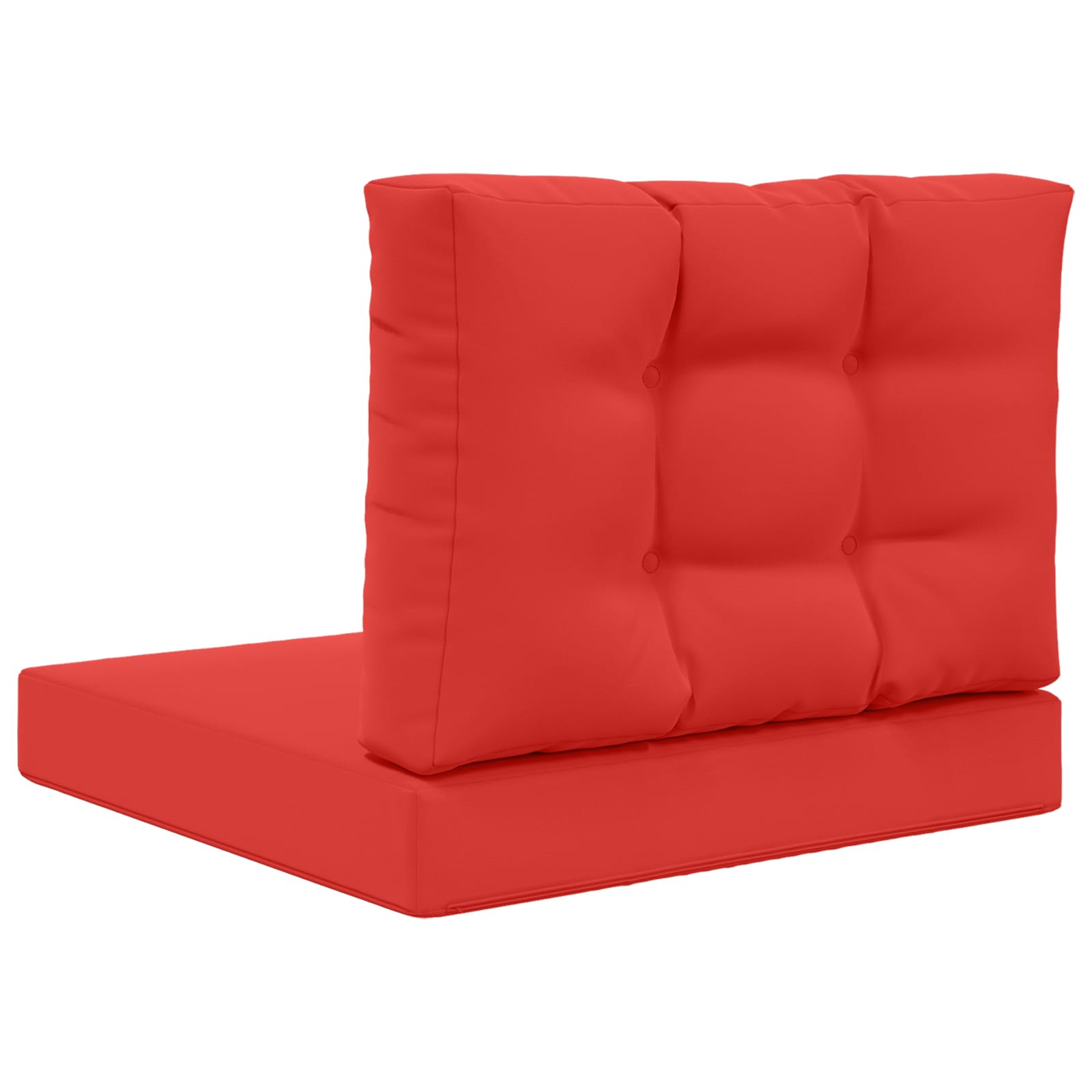 Sofakissen für draußen 2 pcs Rot Polyester