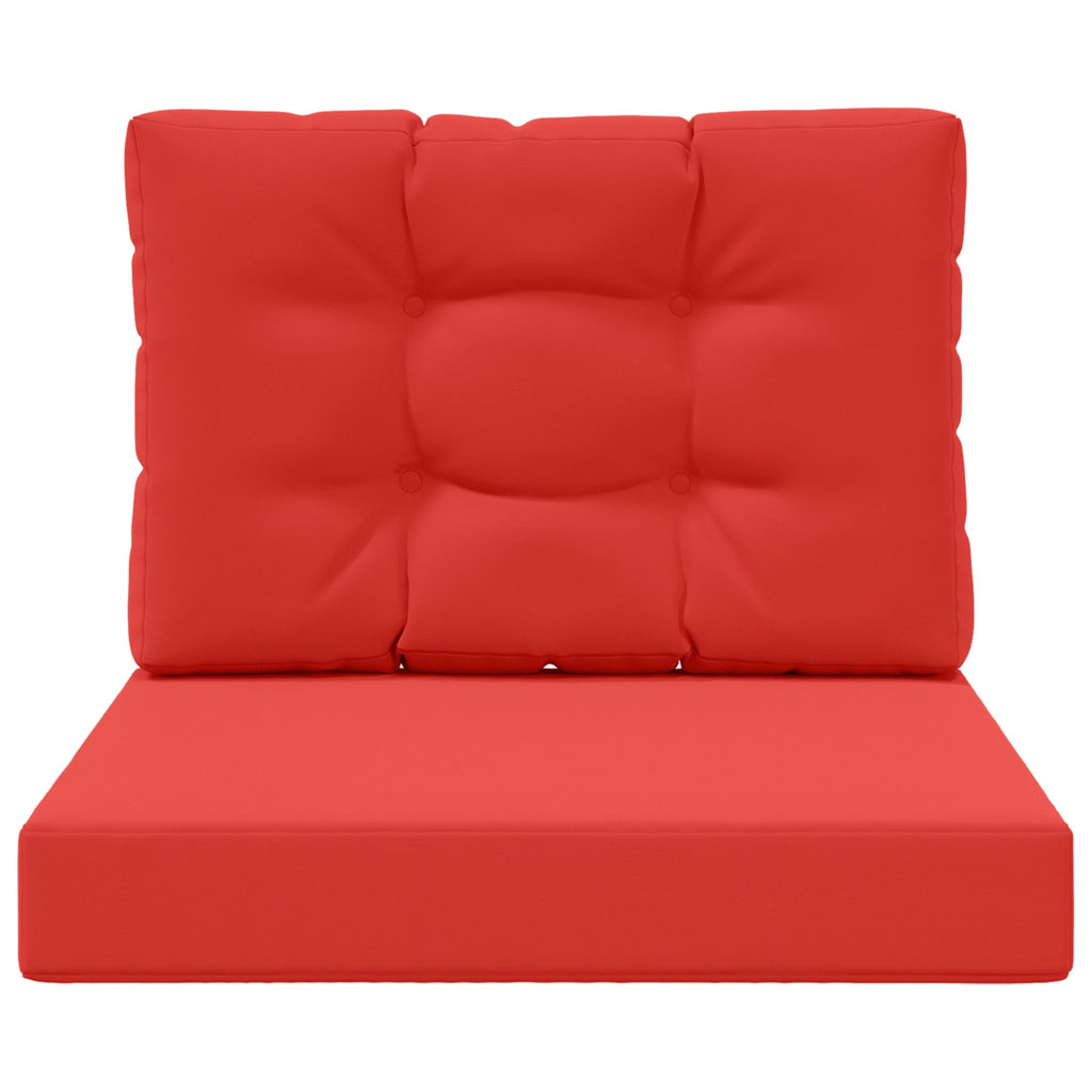 Sofakissen für draußen 2 pcs Rot Polyester