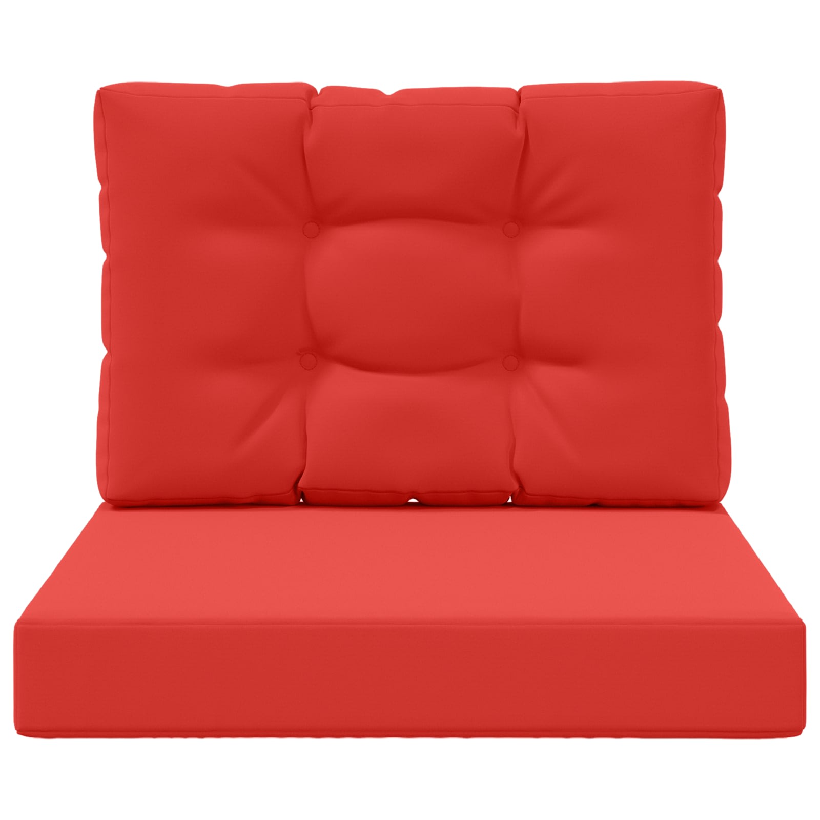 Sofakissen für draußen 2 pcs Rot Polyester