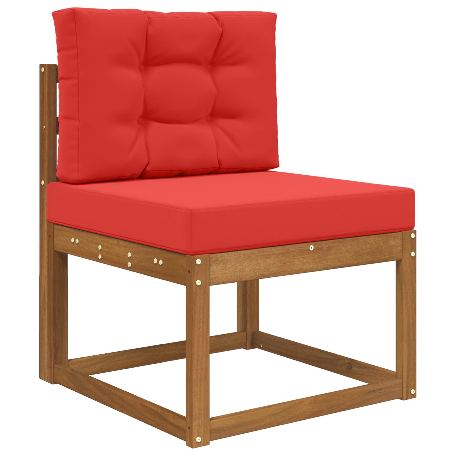 Sofakissen für draußen 2 pcs Rot Polyester
