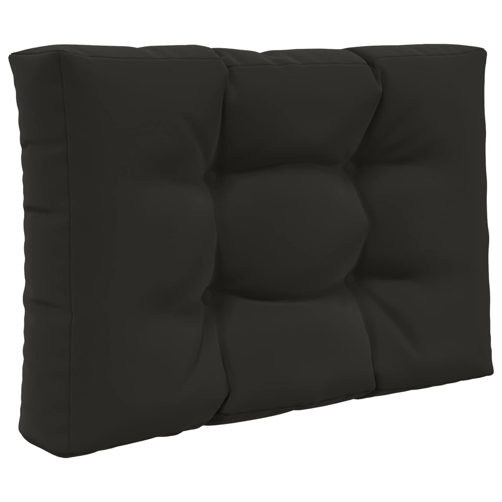 Sofakissen für draußen 2 pcs Schwarz Polyester