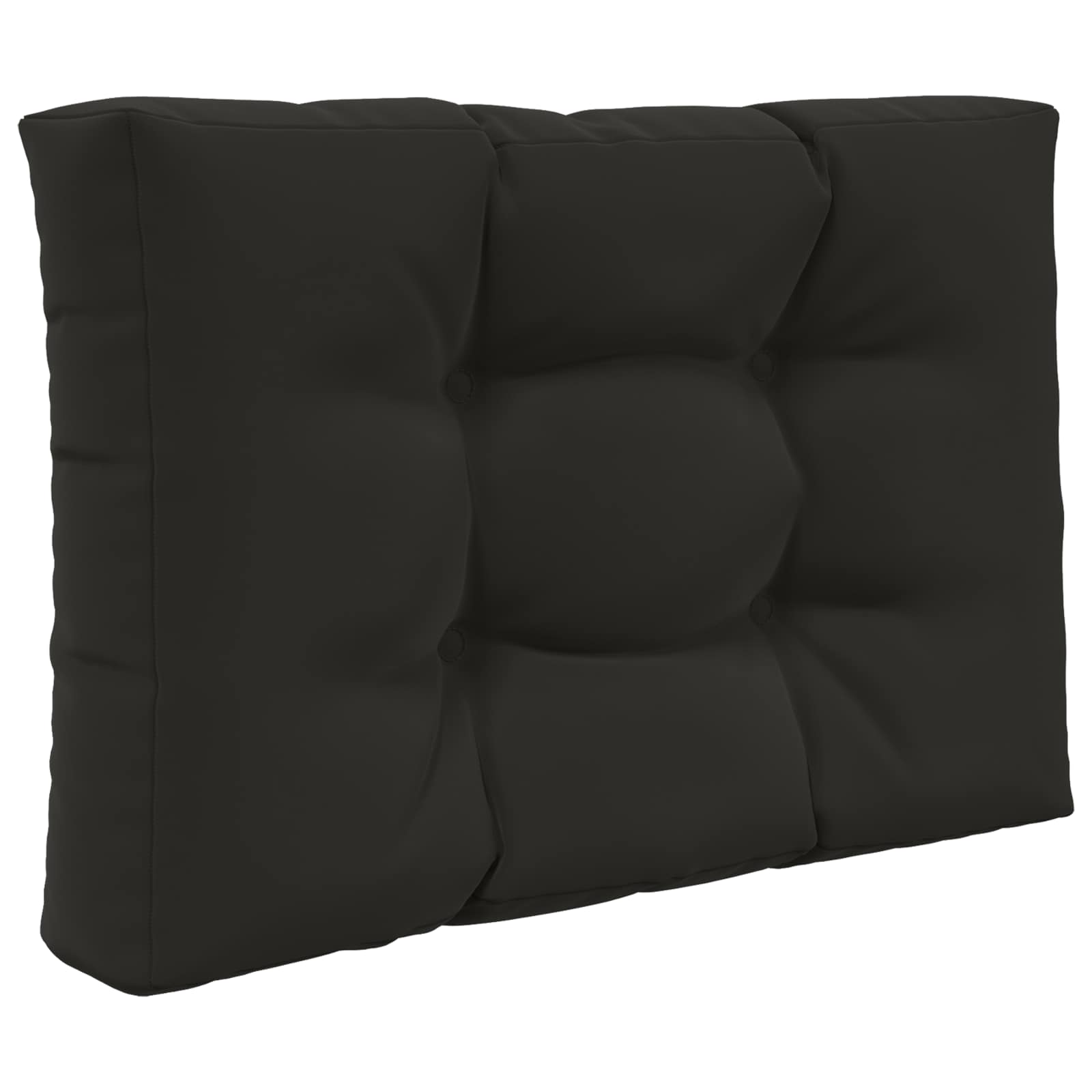 Sofakissen für draußen 2 pcs Schwarz Polyester
