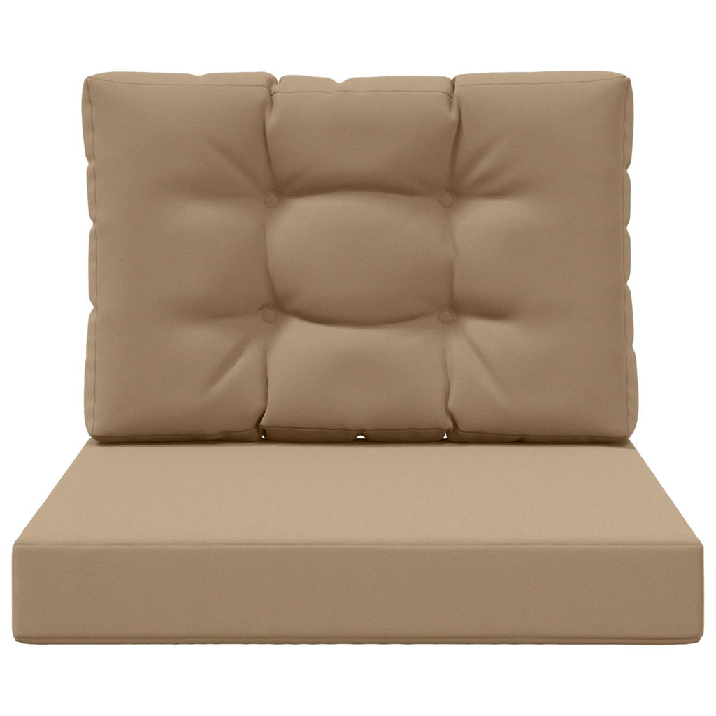 Sofakissen für draußen 2 pcs Taupe Polyester