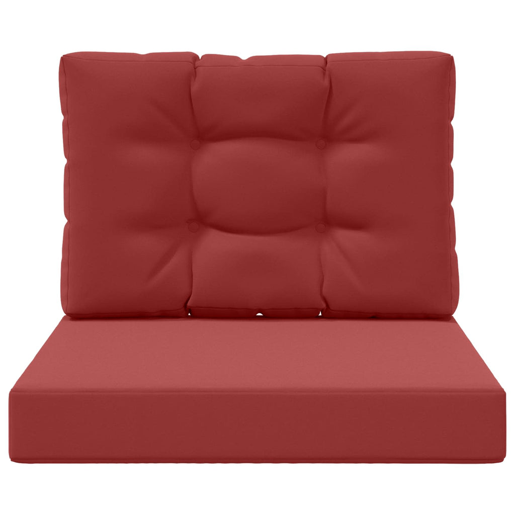 Sofakissen für draußen 2 pcs Weinrot Polyester